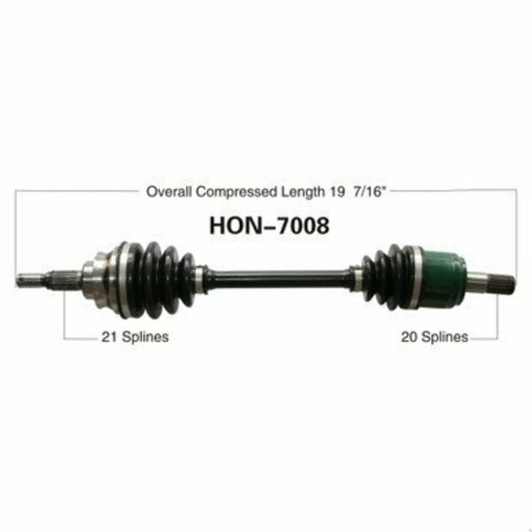 Wide Open OE Replacement CV Axle for HONDA FRONT R TRX500FORE/RUB/650/680/RI HON-7008